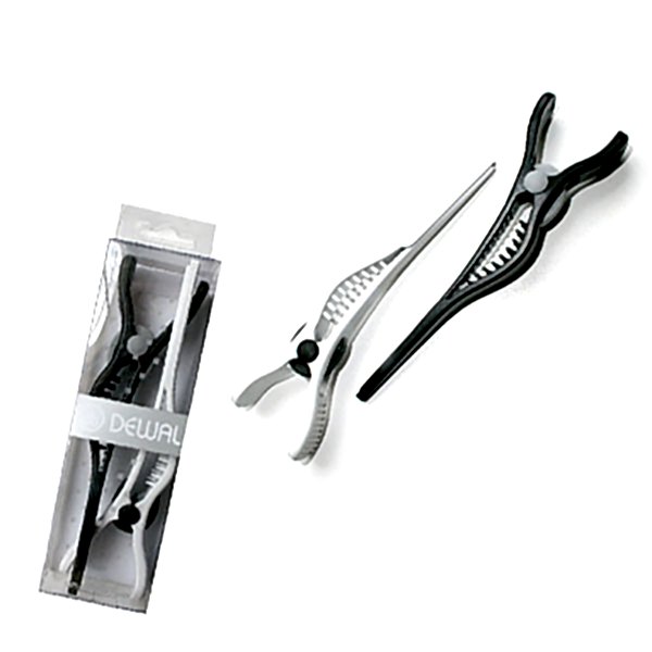 Dewal - Зажимы черно-белые, пластик, 2 шт Dewal - Зажимы черно-белые, пластик, 2 шт