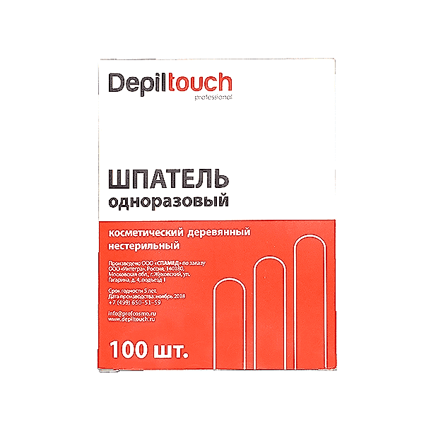 Шпатель нестерильный деревянный, 140*16 мм, 100 шт Шпатель нестерильный деревянный, 140*16 мм, 100 шт